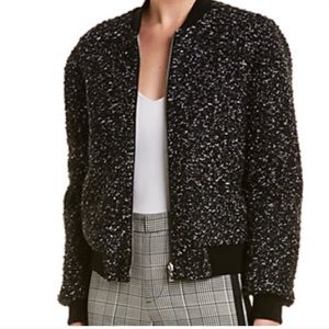 alice + olivia Lonnie bomber jacket reversible